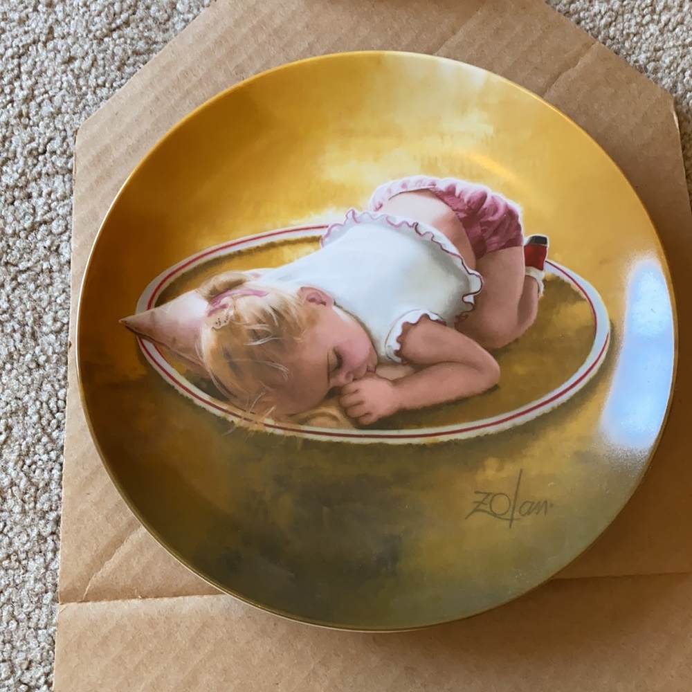 Donald zolan “day dreamer” plate in box